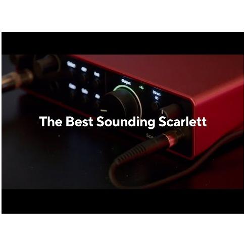 Focusrite Scarlett Solo Studio 4th Gen 2-in 2-out USB Audio Interface with Condeser Microphone and Headphones