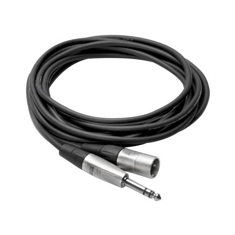 Hosa HSX-010 10' REAN 1/4" TRS to XLR3 Male Pro Balanced Interconnect Cable
