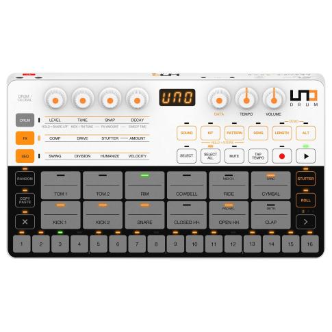 IK Multimedia UNO Drum Ultra-Compact Analog/PCM Drum Machine