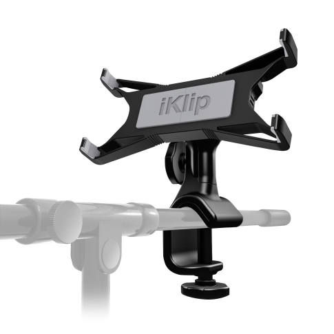 iKlip Xpand Adjustable Mic Stand Mount for 7" - 12" tablets Clamp Front