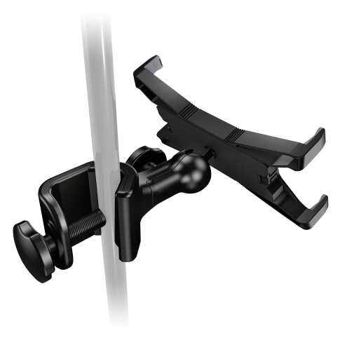 iKlip Xpand Adjustable Mic Stand Mount for 7" - 12" tablets Clamp Rear
