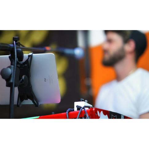 iKlip Xpand Adjustable Mic Stand Mount for 7" - 12" tablets DJ 3