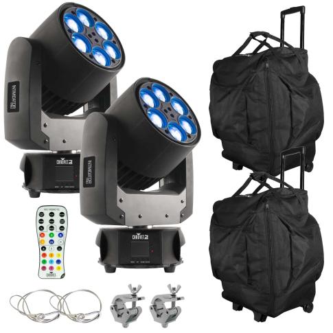 (2) Chauvet DJ Intimidator Trio Moving Heads Package