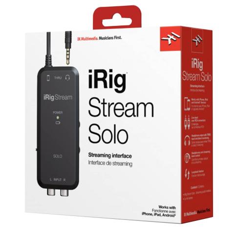 iRig Stream Solo Streaming Audio Interface | IDJNOW