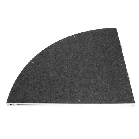 Intellistage ISQRPC4 4FT Carpeted Quarter Round Stage Platform
