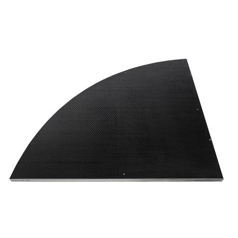 Intellistage ISQRPI4 4FT Industrial Quarter Round Platform