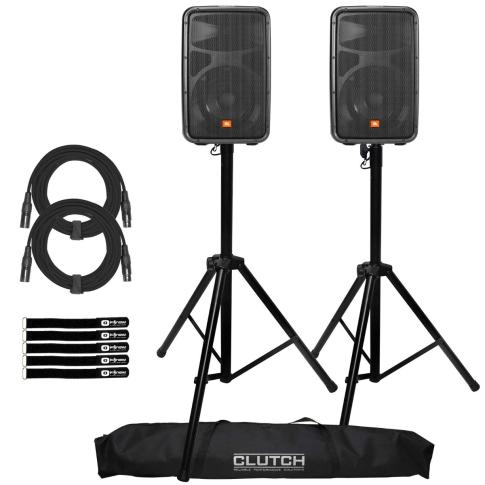 JBL Professional EON208P Packaged 8" PA Speaker System with Stands