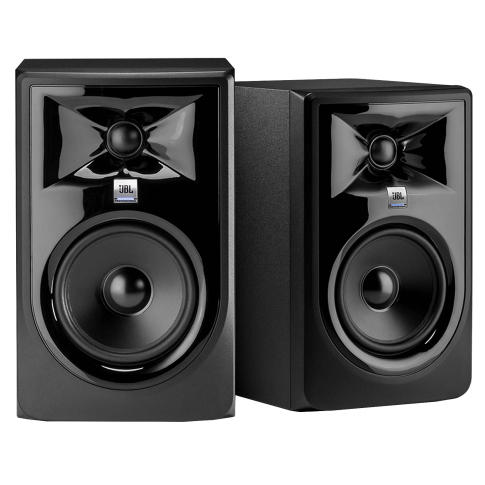 2) JBL Pro 305P MkII Monitors with Orange Cables | IDJNOW
