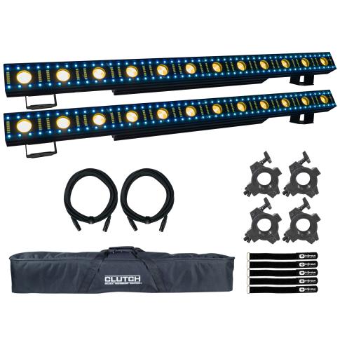 JMAZ Lighting JZ1021 PIXL FX BAR 5050 3-in-1 LED Effects Lighting Strip Bars 2 Pack