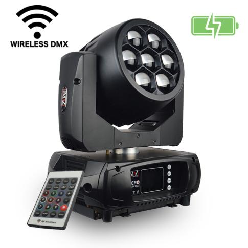 JMAZ Lighting JZ3001 AERO WASH 710Z Battery Powered LED Moving Head Main
