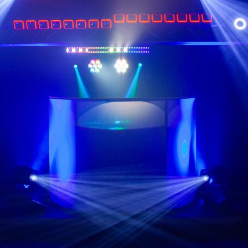 JMAZ Lighting JZ5010 Command Booth Adjustable Frame DJ Booth