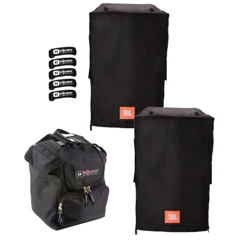 (2) JBL Bags JRX215-CVR-CX Convertible JRX215 Speaker Covers Bundle