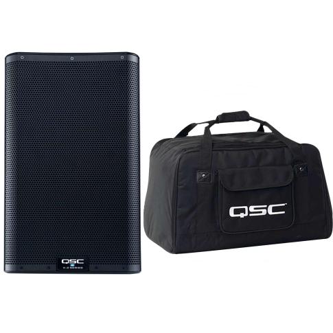 QSC K10.2 K2 Series Two-Way 2000W Active Speaker with 10" Woofer and Carry Case Package
