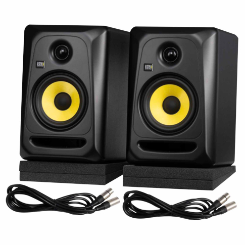 KRK CL5G3PK1 CLASSIC 5 Studio Monitor Pack (Black)