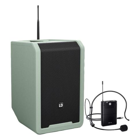 LD Systems ANNY 8 BPH B4.7 GN Speaker with Headset - Adventure Green