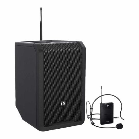 LD Systems ANNY 8 BPH B4.7 PA Speaker with Headset Mic - Stage Black