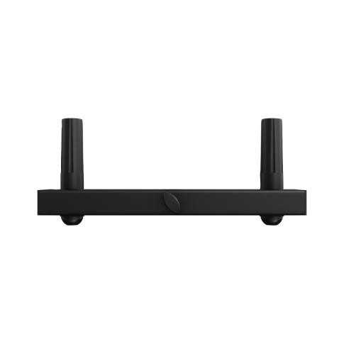Dual Speaker Mount Bar With Subwoofer Pole - Adjustable Height, Holds Two PA Speakers, Steel Construction
