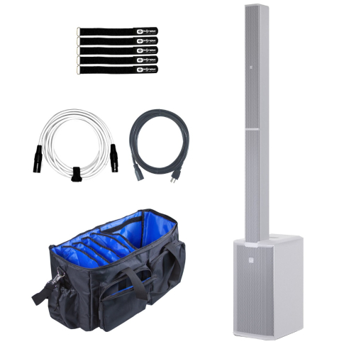 LD Systems MAUI 11 G3 MIX W White Column PA System with Bag & Cables