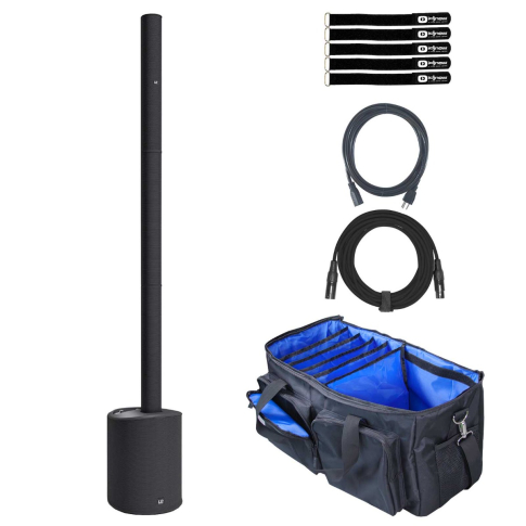 LD Systems MAUI 5 Go Black Powered Column PA System with Utility Bag