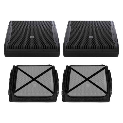 LD Systems MON 15 A G3 15" Coaxial Stage Monitor 2-Pack with Covers