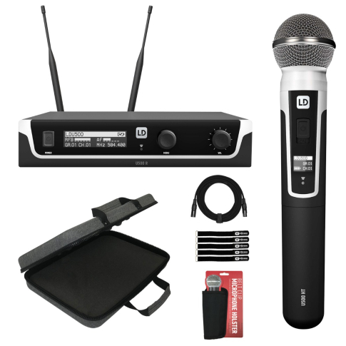 LD Systems U505.1 HHD US Wireless Microphone System with Case Package