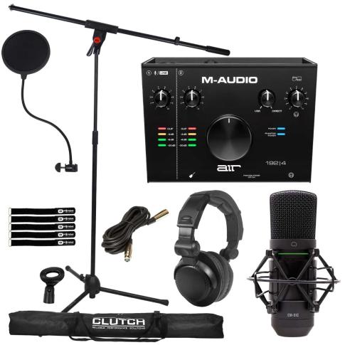 M-Audio AIR 192 | 4 Interface with Headphones & Mackie Mic