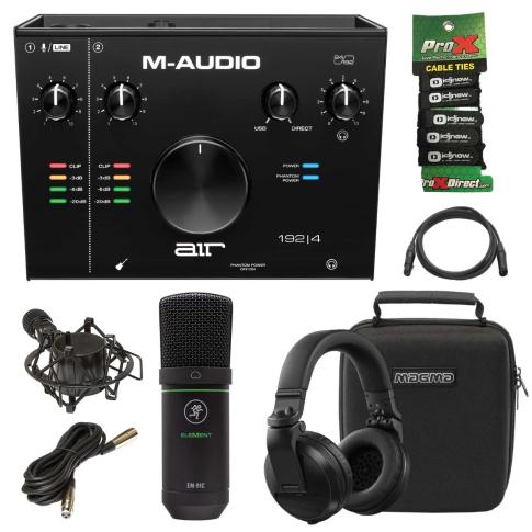 M-Audio AIR 192 | 4 USB Audio Interface with Headphones & Case