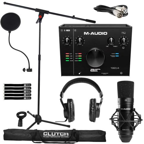  M-Audio AIR 192 | 4 Pro Recording System with Stands & Pop Filter