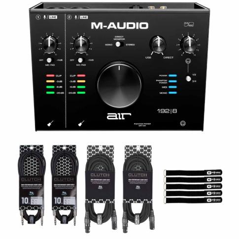 M-Audio AIR 192 | 8 2-In/4-Out 24/192 Audio MIDI Interface with Cables