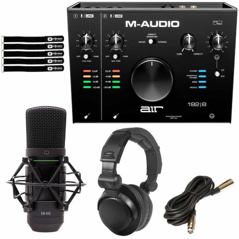 M-Audio AIR 192 | 8 Audio MIDI Interface with Mackie Condenser Mic