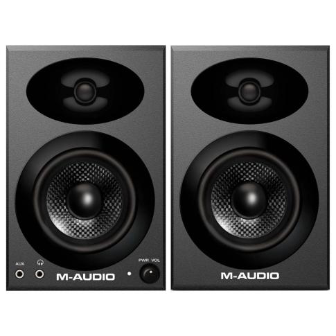 M-Audio BX3 GRAPHITE 3.5" Powered Studio Reference Monitors (Pair) Front