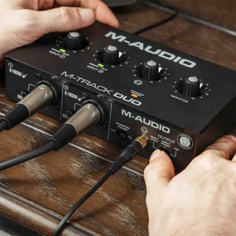M-Audio M-TRACK DUO 2-Channel USB Audio Interface with 2 Combo Inputs Inputs