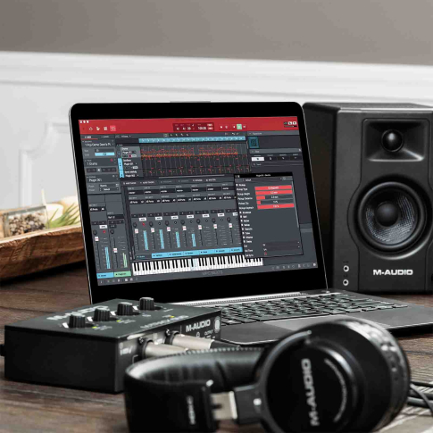 M-Audio M-TRACK DUO Audio Interface with Cables | IDJNOW