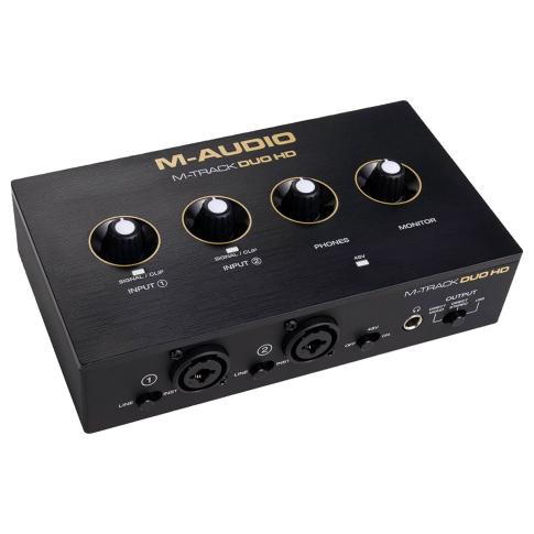 M-Audio M-Track Duo HD 24-Bit 192kHz 2-in 2-out USB-C Audio Interface Tilt