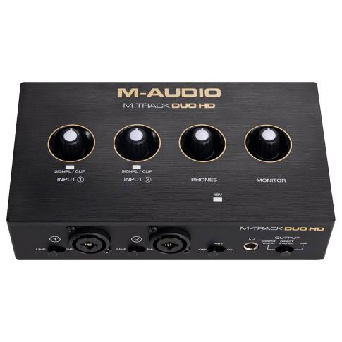 M-Audio M-Track Duo HD 24-Bit 192kHz 2-in 2-out USB-C Audio Interface Top