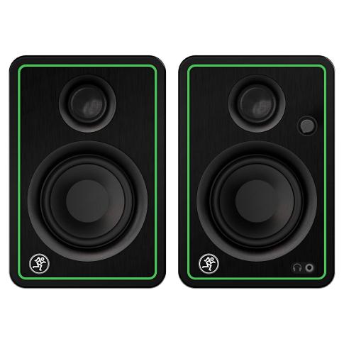 Mackie CR3 アクティブスピーカー ブラック/グリーン Mackie CR3-x Monitors with Clutch Stands & Green Trim | IDJNOW
