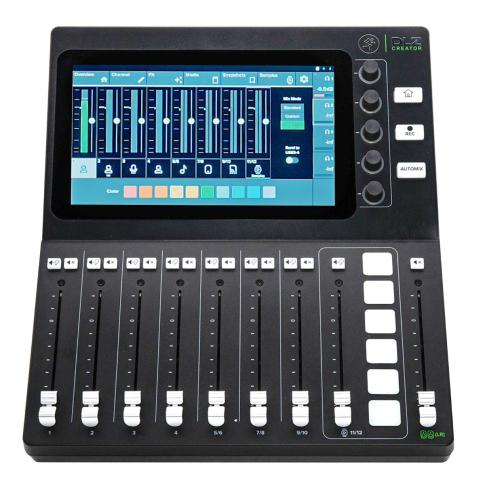 Mackie DLZ Creator Content Creation Studio with Mix Agent Technology