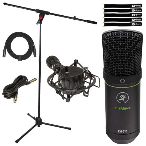 Mackie EM-91C Condenser Microphone with Microphone Boom Stand