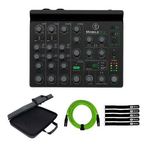Mackie MobileMix 8-Channel USB-Powerable Mixer with EVA Case