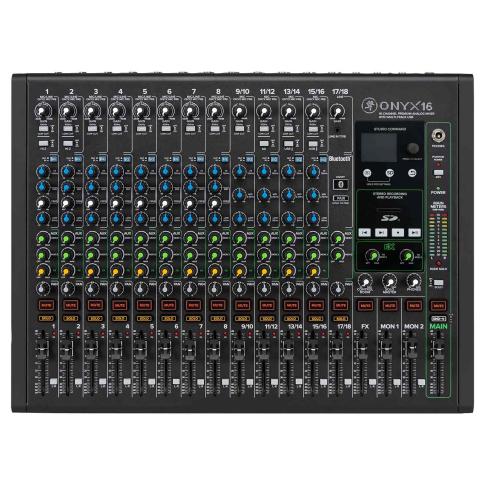 Mackie Onyx16 16-Channel Premium Analog Mixer with Multitrack USB