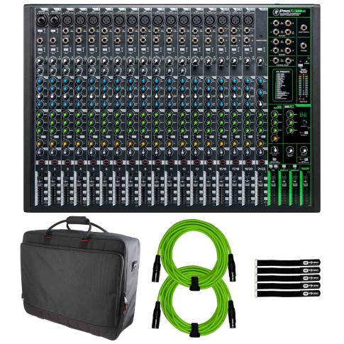 Mackie ProFX22v3 22 Channel 4-bus Effects Mixer with Gator Gear Bag