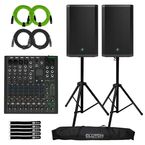 Mackie Thrash 215 15" 1300W Powered Speaker with ProFX10v3+ Mixer