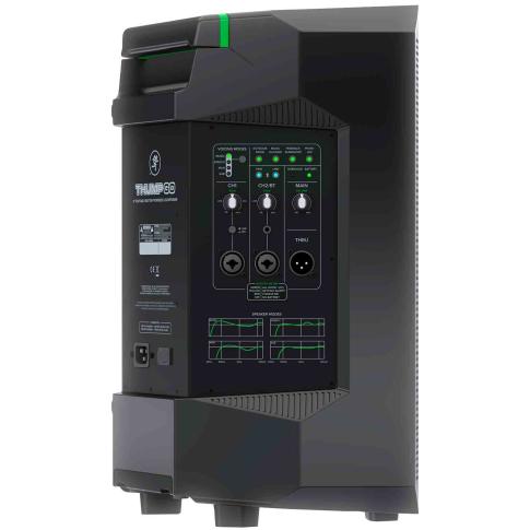 Mackie Thump GO 8" Portable Battery-Powered Loudspeaker Rear Panel