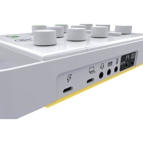 Mackie M•Caster Live Portable Live Streaming Mixer in White Controls