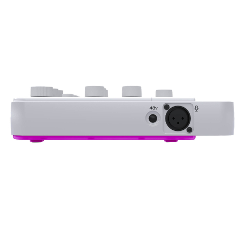 Mackie M•Caster Live Portable Live Streaming Mixer in White Left Side