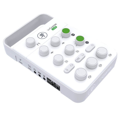 Mackie M•Caster Live Portable Live Streaming Mixer in White Left
