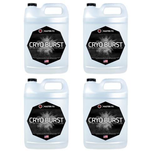 Master FX Cryo Burst Premium Extra Quick Dissipating Fog Fluid - 4 Gallons