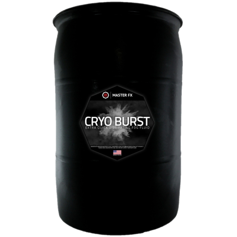 Master FX FF-CB-55 Cryo Burst Premium Extra Quick Dissipating Fog Fluid (55 Gallons)