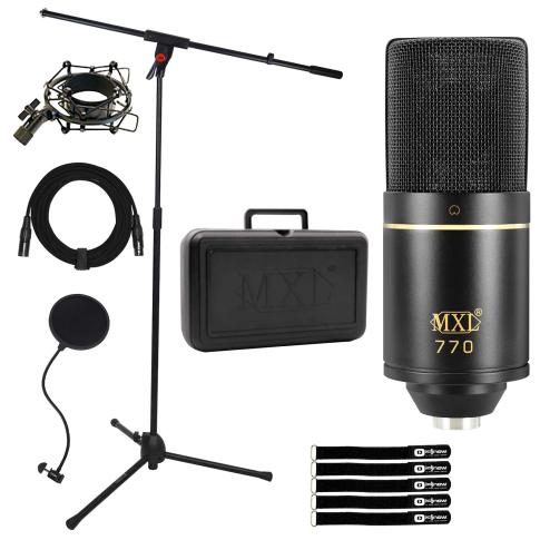 MXL 770 Small Diaphragm Condenser Microphone with Boom Stand