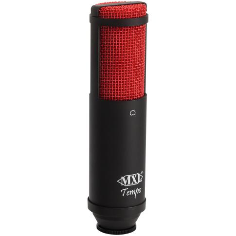 MXL TEMPO USB Condenser Microphone in Black & Red Side